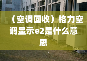 （空調(diào)回收）格力空調(diào)顯示e2是什么意思