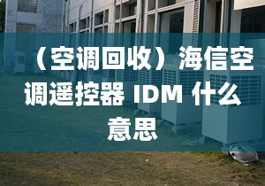 （空調(diào)回收）海信空調(diào)遙控器 IDM 什么意思