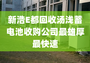 新浩E都回收湯淺蓄電池收購公司最雄厚最快速