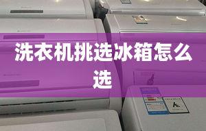 洗衣機挑選冰箱怎么選