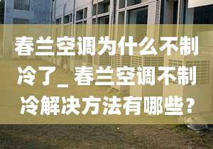 春蘭空調(diào)為什么不制冷了_ 春蘭空調(diào)不制冷解決方法有哪些？