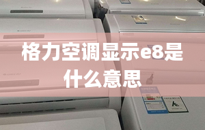 格力空調(diào)顯示e8是什么意思