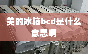 美的冰箱bcd是什么意思啊