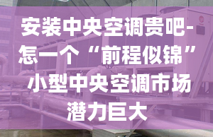 安裝中央空調(diào)貴吧-怎一個“前程似錦” 小型中央空調(diào)市場潛力巨大