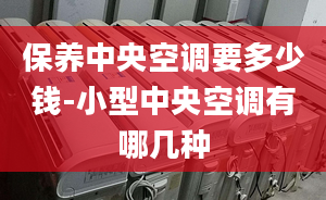 保養(yǎng)中央空調(diào)要多少錢(qián)-小型中央空調(diào)有哪幾種