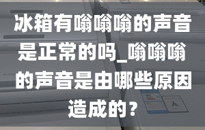 冰箱有嗡嗡嗡的聲音是正常的嗎_嗡嗡嗡的聲音是由哪些原因造成的？