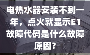 電熱水器安裝不到一年，點火就顯示E1故障代碼是什么故障原因？