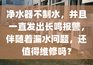 凈水器不制水，并且一直發(fā)出長鳴報警，伴隨著漏水問題，還值得維修嗎？