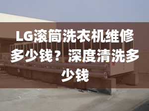 LG滾筒洗衣機維修多少錢？深度清洗多少錢