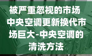 被嚴重忽視的市場 中央空調(diào)更新?lián)Q代市場巨大-中央空調(diào)的清洗方法