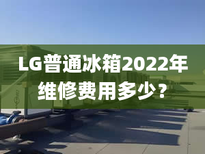 LG普通冰箱2022年維修費用多少？