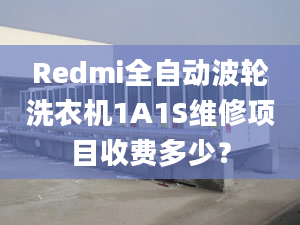 Redmi全自動波輪洗衣機1A1S維修項目收費多少？