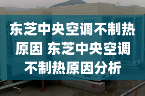 東芝中央空調(diào)不制熱原因 東芝中央空調(diào)不制熱原因分析