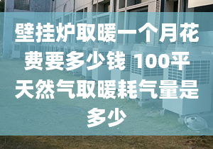 壁掛爐取暖一個月花費要多少錢 100平天然氣取暖耗氣量是多少