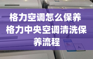 格力空調(diào)怎么保養(yǎng) 格力中央空調(diào)清洗保養(yǎng)流程