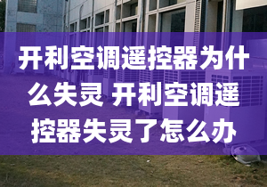 開利空調(diào)遙控器為什么失靈 開利空調(diào)遙控器失靈了怎么辦