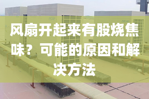 風(fēng)扇開起來有股燒焦味？可能的原因和解決方法