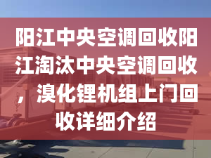 陽江中央空調(diào)回收陽江淘汰中央空調(diào)回收，溴化鋰機組上門回收詳細(xì)介紹