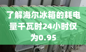 了解海爾冰箱的耗電量千瓦時24小時僅為0.95